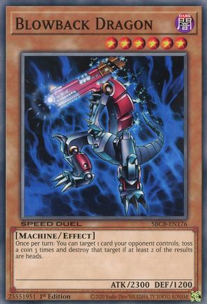 Blowback Dragon (SBCB-EN176) - Speed Duel: Battle City Box 1st Edition - Premium Yugioh Single from Konami - Just $0.58! Shop now at Game Crave Tournament Store