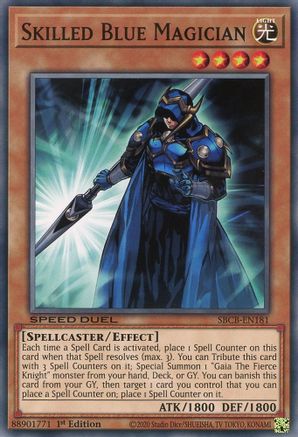Skilled Blue Magician (SBCB-EN181) - Speed Duel: Battle City Box 1st Edition - Premium Yugioh Single from Konami - Just $0.26! Shop now at Game Crave Tournament Store