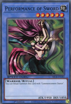 Performance of Sword (SBCB-EN183) - Speed Duel: Battle City Box 1st Edition - Premium Yugioh Single from Konami - Just $0.25! Shop now at Game Crave Tournament Store