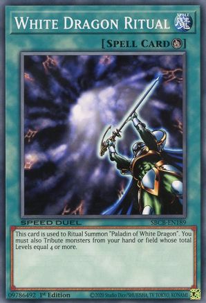 White Dragon Ritual (SBCB-EN189) - Speed Duel: Battle City Box 1st Edition - Premium Yugioh Single from Konami - Just $0.32! Shop now at Game Crave Tournament Store