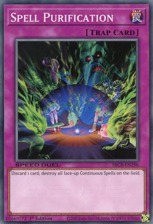 Spell Purification (SBCB-EN196) - Speed Duel: Battle City Box 1st Edition - Premium Yugioh Single from Konami - Just $0.25! Shop now at Game Crave Tournament Store