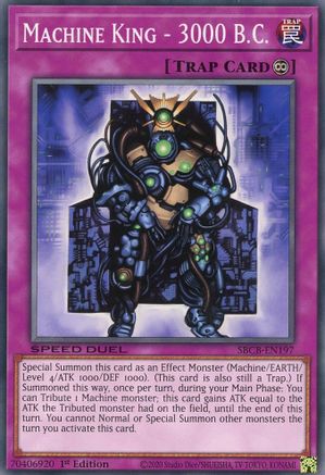 Machine King - 3000 B.C. (SBCB-EN197) - Speed Duel: Battle City Box 1st Edition - Premium Yugioh Single from Konami - Just $0.25! Shop now at Game Crave Tournament Store