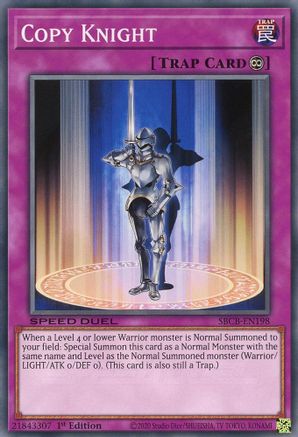 Copy Knight (SBCB-EN198) - Speed Duel: Battle City Box 1st Edition - Premium Yugioh Single from Konami - Just $0.08! Shop now at Game Crave Tournament Store