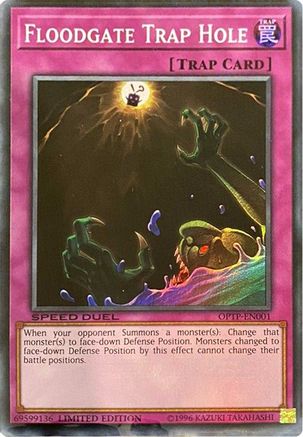Floodgate Trap Hole (OTPT-EN001) - Miscellaneous Promotional Cards Limited - Premium Yugioh Single from Konami - Just $44.39! Shop now at Game Crave Tournament Store