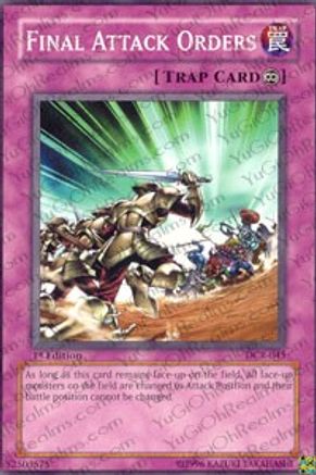 Final Attack Orders (DCR-045) - Dark Crisis 1st Edition - Premium Yugioh Single from Konami - Just $0.38! Shop now at Game Crave Tournament Store