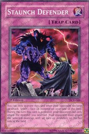 Staunch Defender (DCR-046) - Dark Crisis Unlimited - Premium Yugioh Single from Konami - Just $0.25! Shop now at Game Crave Tournament Store