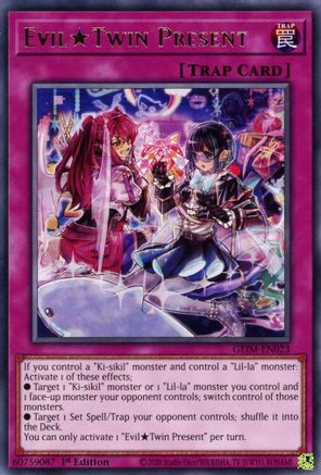 Evil Twin Present (GEIM-EN023) - Genesis Impact 1st Edition - Premium Yugioh Single from Konami - Just $0.25! Shop now at Game Crave Tournament Store
