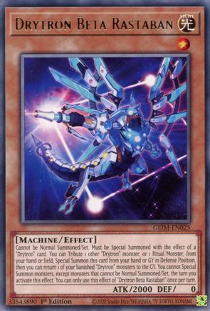 Drytron Beta Rastaban (GEIM-EN025) - Genesis Impact 1st Edition - Premium Yugioh Single from Konami - Just $0.25! Shop now at Game Crave Tournament Store