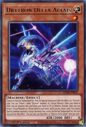 Drytron Delta Altais (GEIM-EN027) - Genesis Impact 1st Edition - Premium Yugioh Single from Konami - Just $0.25! Shop now at Game Crave Tournament Store