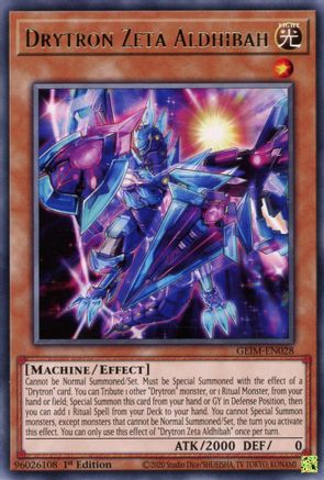 Drytron Zeta Aldhibah (GEIM-EN028) - Genesis Impact 1st Edition - Premium Yugioh Single from Konami - Just $0.25! Shop now at Game Crave Tournament Store