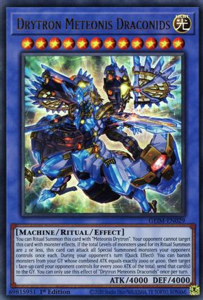 Drytron Meteonis Draconids (GEIM-EN029) - Genesis Impact 1st Edition - Premium Yugioh Single from Konami - Just $3.98! Shop now at Game Crave Tournament Store