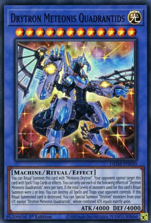 Drytron Meteonis Quadrantids (GEIM-EN030) - Genesis Impact 1st Edition - Premium Yugioh Single from Konami - Just $0.25! Shop now at Game Crave Tournament Store
