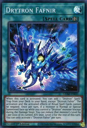 Drytron Fafnir (GEIM-EN031) - Genesis Impact 1st Edition - Premium Yugioh Single from Konami - Just $0.26! Shop now at Game Crave Tournament Store