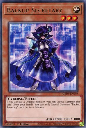 Backup Secretary (GEIM-EN049) - Genesis Impact 1st Edition - Premium Yugioh Single from Konami - Just $0.25! Shop now at Game Crave Tournament Store