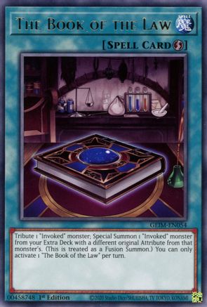 The Book of the Law (GEIM-EN054) - Genesis Impact 1st Edition - Premium Yugioh Single from Konami - Just $0.25! Shop now at Game Crave Tournament Store