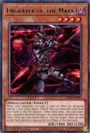Engraver of the Mark (GEIM-EN059) - Genesis Impact 1st Edition - Premium Yugioh Single from Konami - Just $0.25! Shop now at Game Crave Tournament Store