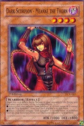 Dark Scorpion - Meanae the Thorn (DCR-061) - Dark Crisis Unlimited - Premium Yugioh Single from Konami - Just $0.08! Shop now at Game Crave Tournament Store