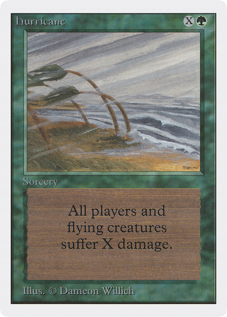 Hurricane (2ED-201) - Unlimited Edition - Premium MTG Single from Wizards of the Coast - Just $2.15! Shop now at Game Crave Tournament Store