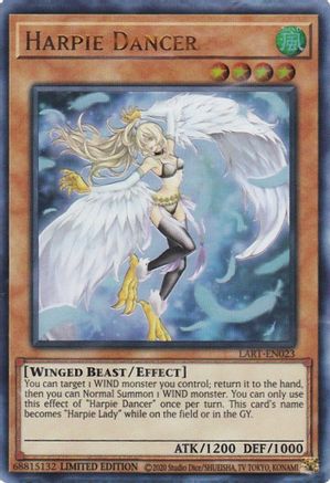 Harpie Dancer (LART-EN023) - The Lost Art Promotion Limited - Premium Yugioh Single from Konami - Just $5.64! Shop now at Game Crave Tournament Store