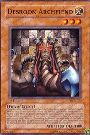 Desrook Archfiend (DCR-070) - Dark Crisis Unlimited - Premium Yugioh Single from Konami - Just $0.25! Shop now at Game Crave Tournament Store