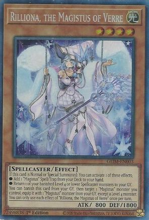 Rilliona, the Magistus of Verre (CR) (GEIM-EN003) - Genesis Impact 1st Edition - Premium Yugioh Single from Konami - Just $14.16! Shop now at Game Crave Tournament Store