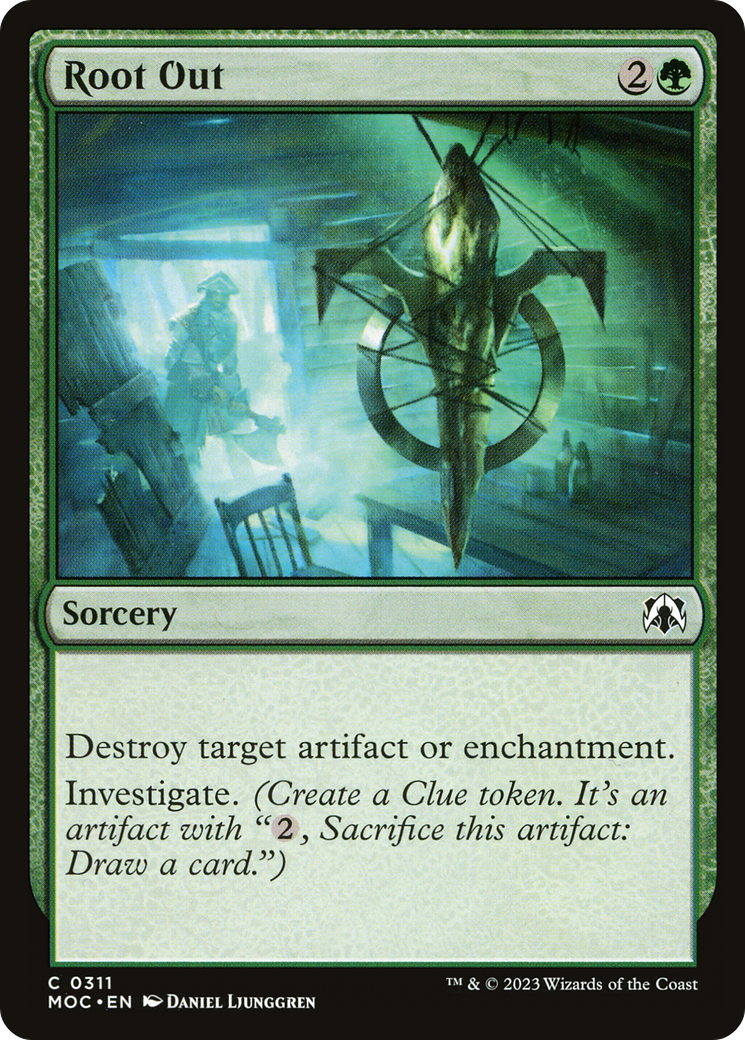 Root Out (MOC-311) - March of the Machine Commander - Premium MTG Single from Wizards of the Coast - Just $0.25! Shop now at Game Crave Tournament Store