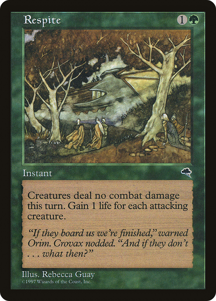 Respite (TMP-249) - Tempest - Premium MTG Single from Wizards of the Coast - Just $0.26! Shop now at Game Crave Tournament Store