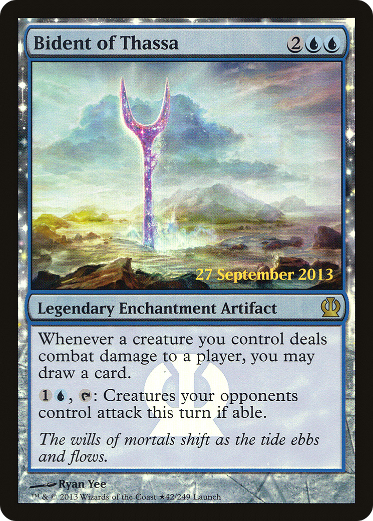 Bident of Thassa (PTHS-42★) - Theros Promos: (nyxtouched) Foil - Premium MTG Single from Wizards of the Coast - Just $1.06! Shop now at Game Crave Tournament Store