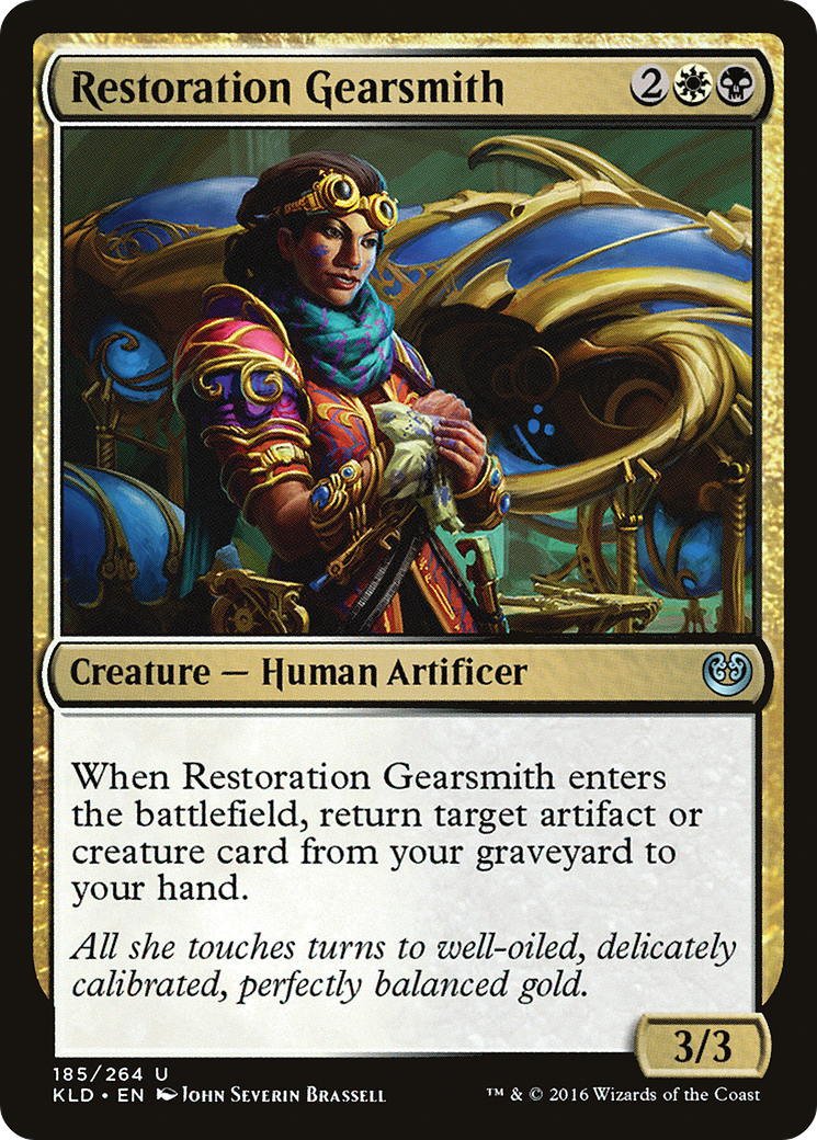 Restoration Gearsmith (KLD-185) - Kaladesh Foil - Premium MTG Single from Wizards of the Coast - Just $0.25! Shop now at Game Crave Tournament Store