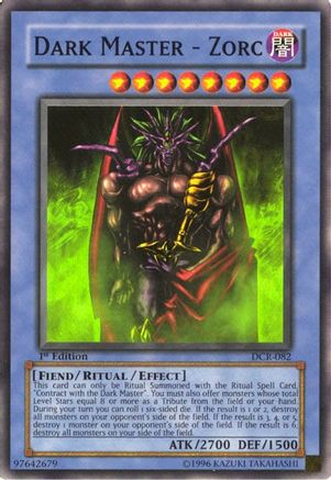 Dark Master - Zorc (DCR-082) - Dark Crisis Unlimited - Premium Yugioh Single from Konami - Just $1.26! Shop now at Game Crave Tournament Store