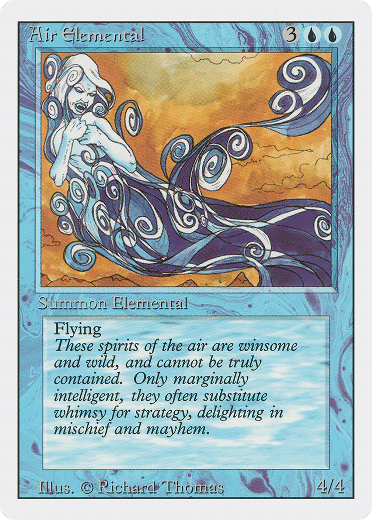 Air Elemental (3ED-047) - Revised Edition - Premium MTG Single from Wizards of the Coast - Just $0.26! Shop now at Game Crave Tournament Store