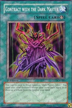 Contract with the Dark Master (DCR-087) - Dark Crisis 1st Edition - Premium Yugioh Single from Konami - Just $1.85! Shop now at Game Crave Tournament Store