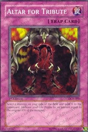 Altar for Tribute (DCR-095) - Dark Crisis Unlimited - Premium Yugioh Single from Konami - Just $0.25! Shop now at Game Crave Tournament Store