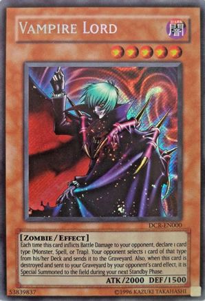 Vampire Lord (DCR-000) - Dark Crisis Unlimited - Premium Yugioh Single from Konami - Just $6.22! Shop now at Game Crave Tournament Store
