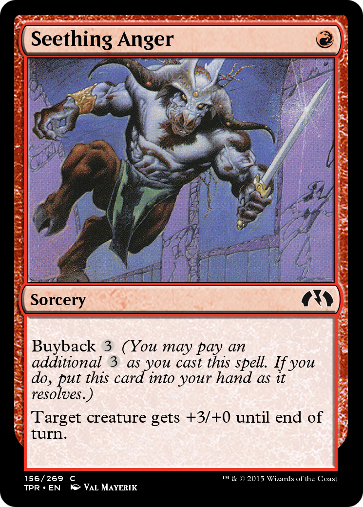Seething Anger (TPR-156) - Tempest Remastered - Premium MTG Single from Wizards of the Coast - Just $0! Shop now at Game Crave Tournament Store