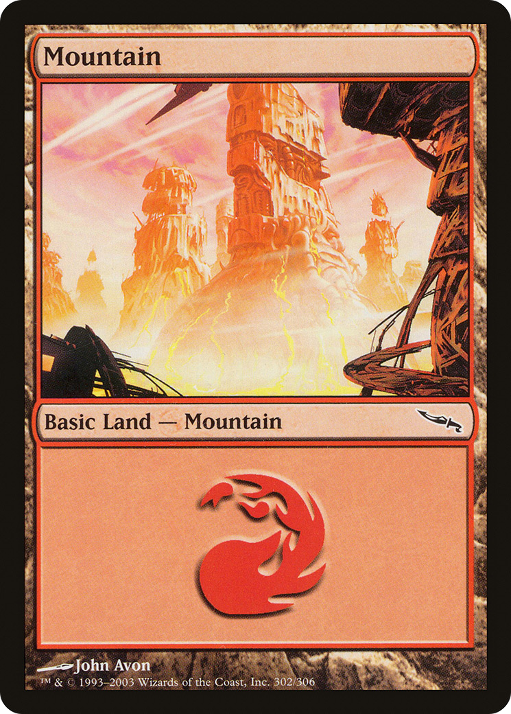 Mountain (MRD-302) - Mirrodin - Premium MTG Single from Wizards of the Coast - Just $0.25! Shop now at Game Crave Tournament Store