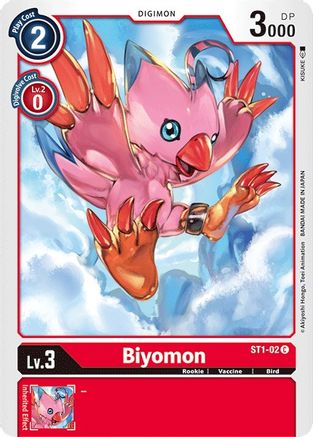 Biyomon (ST1-02) - Starter Deck 01: Gaia Red - Premium Digimon Single from Bandai - Just $0.08! Shop now at Game Crave Tournament Store