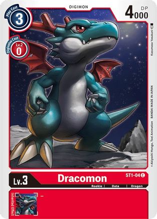 Dracomon (ST1-04) - Starter Deck 01: Gaia Red - Premium Digimon Single from Bandai - Just $0.25! Shop now at Game Crave Tournament Store