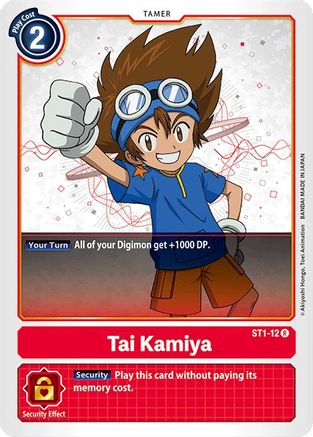 Tai Kamiya (ST1-12) - Starter Deck 01: Gaia Red - Premium Digimon Single from Bandai - Just $0.25! Shop now at Game Crave Tournament Store