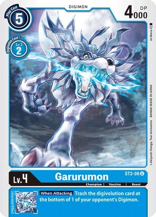 Garurumon (ST2-06) - Starter Deck 02: Cocytus Blue - Premium Digimon Single from Bandai - Just $0.13! Shop now at Game Crave Tournament Store