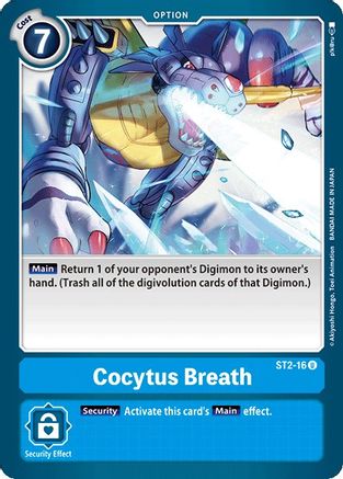 Cocytus Breath (ST2-16) - Starter Deck 02: Cocytus Blue - Premium Digimon Single from Bandai - Just $0.25! Shop now at Game Crave Tournament Store