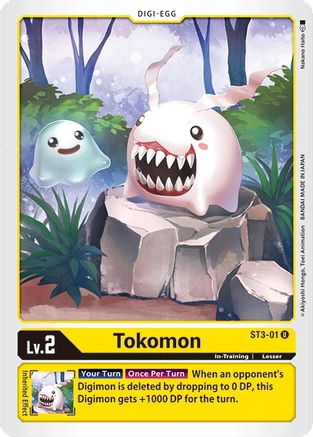 Tokomon (ST3-01) - Starter Deck 03: Heaven's Yellow - Premium Digimon Single from Bandai - Just $0.08! Shop now at Game Crave Tournament Store