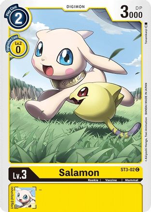 Salamon (ST3-02) - Starter Deck 03: Heaven's Yellow - Premium Digimon Single from Bandai - Just $0.08! Shop now at Game Crave Tournament Store