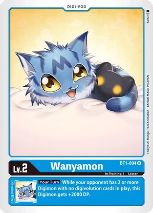 Wanyamon (BT1-004) - Release Special Booster - Premium Digimon Single from Bandai - Just $0.25! Shop now at Game Crave Tournament Store