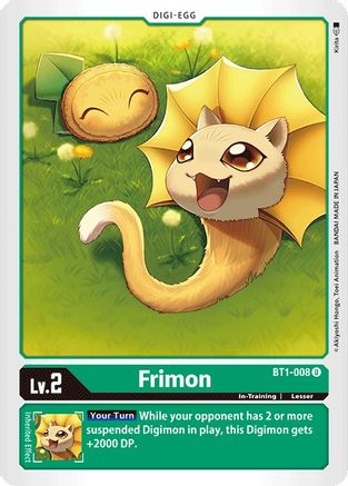 Frimon (BT1-008) - Release Special Booster - Premium Digimon Single from Bandai - Just $0.08! Shop now at Game Crave Tournament Store