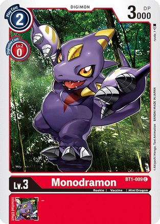 Monodramon (BT1-009) - Release Special Booster - Premium Digimon Single from Bandai - Just $0.25! Shop now at Game Crave Tournament Store