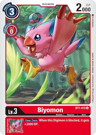Biyomon - BT1-012 (BT1-012) - Release Special Booster - Premium Digimon Single from Bandai - Just $0.08! Shop now at Game Crave Tournament Store