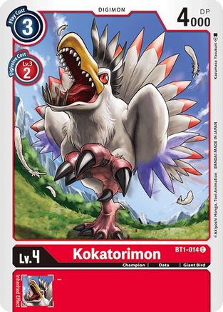 Kokatorimon (BT1-014) - Release Special Booster - Premium Digimon Single from Bandai - Just $0.25! Shop now at Game Crave Tournament Store