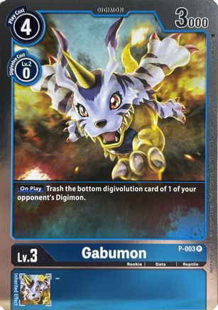 Gabumon - P-003 (P-003) - Digimon Promotion Cards Foil - Premium Digimon Single from Bandai - Just $0.08! Shop now at Game Crave Tournament Store