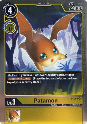 Patamon - P-005 (P-005) - Digimon Promotion Cards Foil - Premium Digimon Single from Bandai - Just $0.08! Shop now at Game Crave Tournament Store